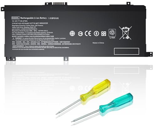 SA04XL L43267-005 Laptop Battery Replacement for HP Envy X360 15-DR 15-DR0010TX 15m-ds0011dx 15m-dr0012dx 15m-dr0011dx 15m-dr1xxx 17t-cg100 17-cg 15-ds 15-dr Series L43248-AC2