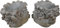 2er Set Teelichthalter oder Blumentopf Kopf je 12 x 11 cm Garten Figur Deko SRBG J052