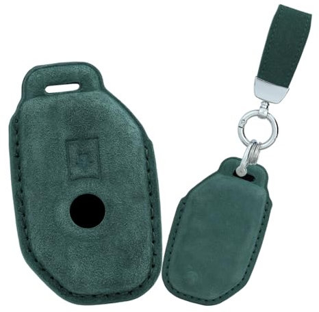 ontto Porte-clé de moto en daim - Protection de clé de voiture - Anti-rayures - Convient pour BMW F750GS K1600B R1200GS LC 750GT F850 - Vert