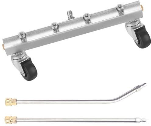 Pressure Washer Undercarriage Cleaner, Under Car Wash Water Broom with 13 Inch Extension Wand and 45 Degree Angled Wand, Surface Cleaner for Power Pressure Washer Attachment,4000 PSI