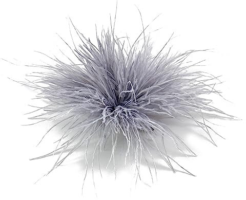 COSSIKA Broche Alfileres Broche De Plumas Ramilletes Decoraciones De Tela Material De Plumas De Avestruz Broches Alfileres De Solapa De Plumas para Mujer Y Hombre