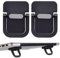 Luxiremi 2PCS Portable Laptop Riser, Anti-slip Foldable Keyboard Riser, Self-Adhesive Mini Laptop Stand Invisible Computer Keyboard Stand for Desk (Black)