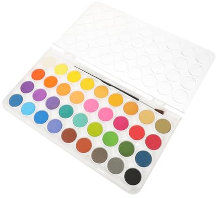 HAPINARY Kits De Pintura Artística Con Pigmentos De Acuarela Juego De 36 De Pintura De Acuarela Pincel Seguro Y Resistente Para Niños Niñas Y Adultos