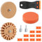 14 Stück Folienradierer mit Adapter Set, Radierer Gummi Aufkleber Entferner, Radiergummi für Auto Aufkleber, Radiergummirad Abziehbildentferner, Radierscheibe Klebereste für Entfernen Folien Klebstoff