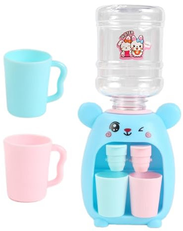 Lunaobrik Water Dispenser Toy for Kids, Small Water Dispenser - Cartoon Rabbit Water Machine with 2 Cups, Desk Water Dispenser, Water Fountain Toy