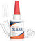 Jevvu Glass Glue, 35g Clear Super Glue for Glass Repair, Fast Bonding & Waterproof Acrylic Adhesive with Anti-Clog Cap, for Acrylic, Mirror, DIY, Jewelry, Glass