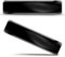 SkinoEu KS 250 B - 2 adesivi in gel 3D in silicone, per auto, moto, casco e computer portatile, colore: Nero