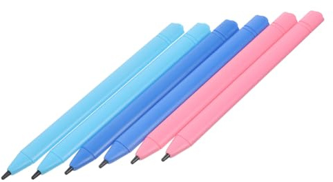 NUOBESTY Lot de 6 Stylets pour Tablette LCD Écriture Écran Tactile Stylet Portable en Abs Caoutchouc Électroconducteur Ne Raye Pas L'écran