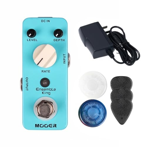 MOOER Ensemble King Guitar Analog Chorus Pedal 9V 300mA Netzteil Footswitch Toppers Picks