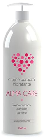 ALMA CARE Crema Hidratante Corporal con Óxido de Zinc, 1000 ml, Crema para Piel Seca, Unisex