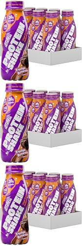 Applied Nutrition Protein Shakes - High Protein Shake Ready To Drink, Protein Drink With 20g Of Protein, Low Fat Protein Shake, On The Go Bottle - 8 x 330ml (Fudge Brownie) (Pack of 3)