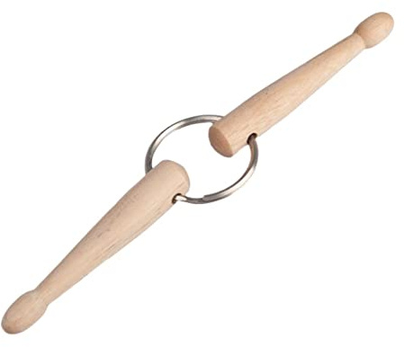 TISHITA Drumsticks de Arce 5A Palillos para Batería Punta Ovalada Suave Fácil de Sostener Portabilidad para Práctica Musical en Banda para Niños,
