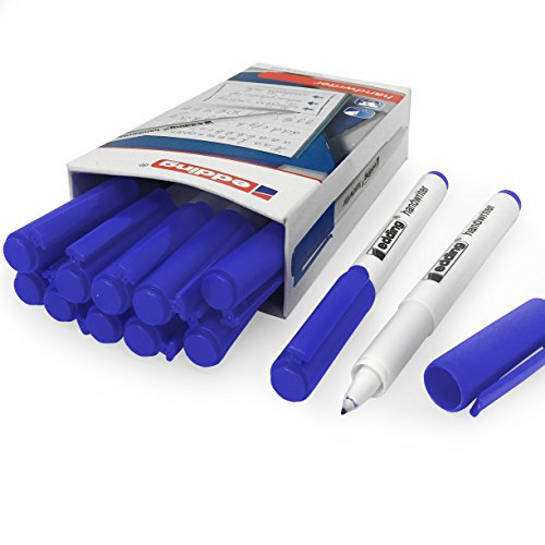 Edding Handwriter Schreibstift – blaue Tinte – 0,6 mm – Box mit 12 Stück
