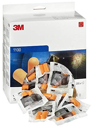 3M Gehörschutzstöpsel Ohrstöpsel Serie 1100 Kat. 3 Orange Gehörschutz Ohrschutz