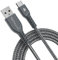 TECHGEAR 2M USB C Kabel USB Typ C Nylon Geflochtene Ladekabel und Synchronisation Kabel für iPad Air 4. 5. Generation, iPad Pro 12,9 2018-2024 iPad Pro 11, iPad 10, Mini 6, und mehr - 2 Meter Silber