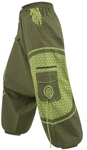 Kunst und Magie Trendige Haremshose Bunte Muster Goa Hippie Hose