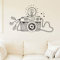 Kamera Wandaufkleber Kinderzimmer Dekoration Wandtattoos Schlafzimmerzubehör Bauernhaus Home Decor Wallpaper 44Cm X 70Cm
