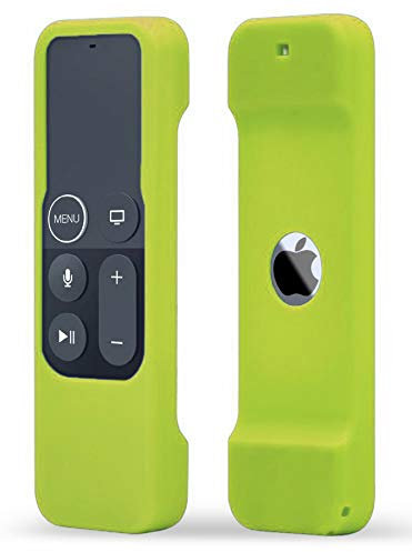 TOKERSE Silicone Case Compatible with Apple TV 4K/HD Siri Remote (1st Gen) - Anti-Slip Shock Proof Soft Remote Cover Case Compatible with Apple TV 4K 5th 4th Gen Siri Remote Controller - Green
