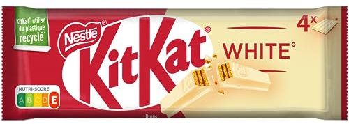 Nestle Kitkat Kit Kat white im 4er Vorteilspack knuspriger Schokoriegel mit weißer Schokolade