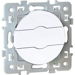 Interrupteur volets roulants 3 positions Square 1 poste - 6AX - 250V - Blanc