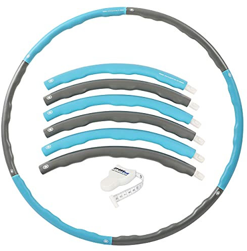 Sport-Tec Hula Hoop Reifen, ø 100 cm, 1,5 kg, inkl. Maßband Power Fitnessreifen Hulahoop zur Gewichtsreduktion
