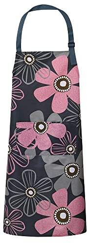 TESELOR Kochschürze Verstellbar Küchenschürze Schürze Wasserdicht mit Taschen für Damen Herren Küche, Restaurant, café