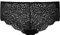 Snocks 3er Pack Hipster Full Lace - Damen Baumwolle Panties aus Spitze - Push-Up Unterhose Damen Slip - Schwarz - M