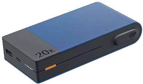 External Battery 20,000 mAh | GP| Large Capacity Power Bank, Portable Charger with One USB Type-C Port | Fast Charge 3 Devices Simultaneously | Blue