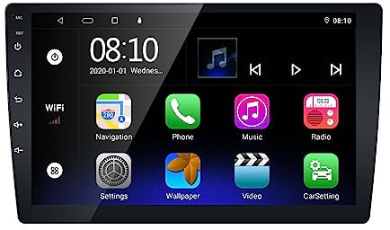 EZoneTronics Android 13 Radio Coche Estéreo para Seat Ibiza 6J 2009-2013 con Carplay Android Auto Pantalla Táctil 9 Pulgadas Navegación GPS Bluetooth USB WiFi SWC FM/RDS Player 2G RAM+32G ROM