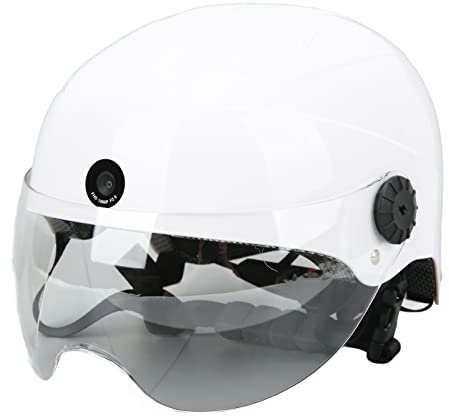 Bike Smart Helmet Adult, Intelligent Communications Cycling Helmet with HD 1080P Front Camera and 720P Rear Camera, AI Voice/Mobile Phone/Bluetooth and WIFI Connected