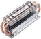 GRAUGEAR| M.2 NVMe SSD (2280) Heatpipe-Kühlkörper | lautloser Kühler | reduziert die Temperatur um bis zu 45% | 4xWärmeleitpads | Kupfer-Heatpipe | G-M2HS06