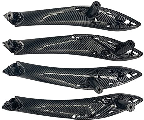 Nonuin Türgriff Innen Für B&MW F30 F80 F31 F32 F33 F35 2013-2018 Vorne Hinten Links/Rechts 2 4 STÜCKE Autoinnenraum Türzuggriffabdeckung (Farbe : 4Pcs Carbon)