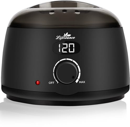 Lifestance Professional Wax Pot Warmer, L2 Premium Digital Wax Melt Machine for Hair Removal, 500ml 14oz LCD Wax Heater for Hard Wax Beads Fast Heat, Home Waxing for Body Brazilian Bikini Face Eyebrow