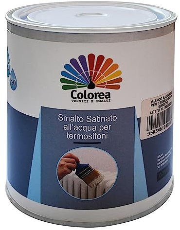 6PZ SMALTO PER CALORIFERI 'COLOREA' ml. 750 bianco satinato