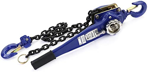 Ratschenzug Flaschenzug Kettenzug RAMROXX Blau 1.5m Hubhöhe 1500kg
