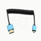 HangTon Micro HDMI auf HDMI 4K 8K Ultra HD Kabel für Sony A6500 A7III Canon EOS M R5 R7 GH4 X-T4 Z50 Kamera ATOMOS Ninja V Monitor Typ A D HDMI 2.1 Spiral 30cm