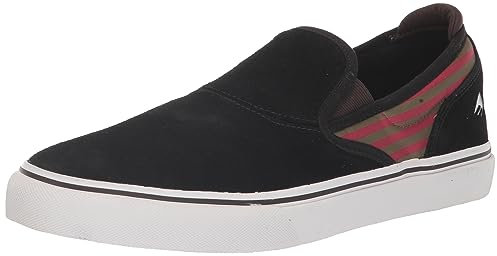 Emerica Herren Wino G6 Schwarz Schlittschuhschuh, 7uk, Schwarz/Oliv/Rot, 47 EU