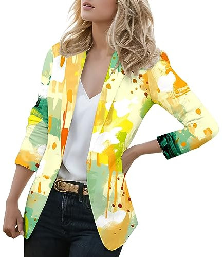 LAOSU Blazer Femme Élégant Veste De Travail Blazer,Blazer Lilas Femme,Blazer Coton Femme,Blazer Multicolor,Blazer À Capuche Femme,Blazer A Capuche,Blazer Long Beige