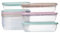 QILZO Pack de 12 Fiambreras de Alimentos 800ml Transparentes, Recipientes de plástico para comida, Sin BPA, Recipiente Apto para Microondas, Lavavajillas, Congelador, Recipientes con Tapa