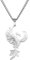 Dreamtimes Phoenix Halsketten für Frauen Männer Halskette mit geometrischem Tier-Anhänger Halskette mit natürlichem Tier-Anhänger Halskette mit Vogel-Anhänger Charme Schmuck Geschenk (Silber)