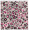 ABAKUHAUS Pink Shower Curtain, Classic Leopard Skin Pattern with Rose Tone Ornate Abstract Art Wild Nature, Cloth Fabric Bathroom Decor Set with Hooks, 78 Inches, Blush Dark Grey Ivory
