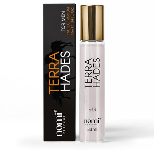 Nomi Perfume für Herren, 33 ml, (TERRA HADES) Eau de Parfum mit 20% Duftölen, Intensiver Herrendüfte Für Jeden Anlass