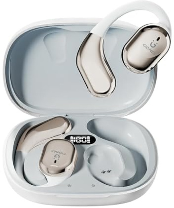 Auriculares Bluetooth inalámbricos por conducción Ósea Klack Gionee JL001, deportivos, impermeables, con micrófono - Blanco