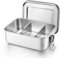 Onader Brotdose mit Fächern, Edelstahl Lunchbox Bento Box Für Kinder Erwachsene, Brotzeitdose mit Abnehmbar Trennwand Für Picknick, Schule and Unterwegs, Auslaufsicher & Spülmaschinenfest - 850ml