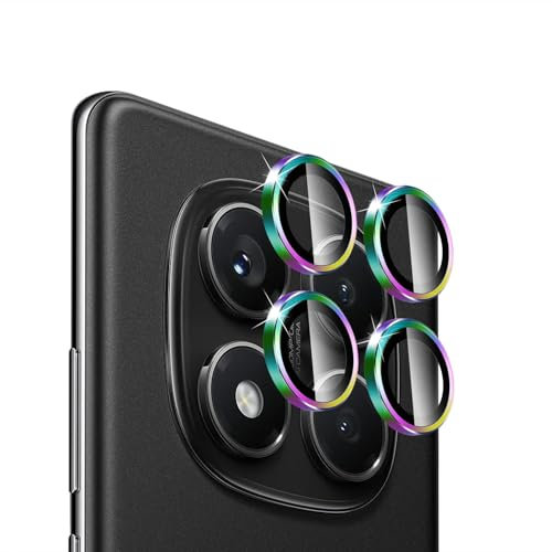 Holilo Kameraschutz für Panzerglas Kamera Schutzfolie für Xiaomi 14T 5G/Redmi Note 14 Pro 4G, 1 Satz/4 Stück Anti-Kratzen 9H Härte LinseBlasenfrei Displayschutzfolie Hartglas Kameraschutz