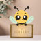WONDEE Personalisierte Geschenke Baby, Nachtlicht Baby Biene, Geschenke zur Geburt, Taufgeschenke für Mädchen und Jungen Personalisierte - Nachttischlampe kinder, baby geschenk personalisiert