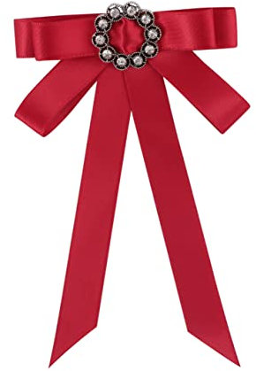 CALLARON Broche en Forme de Nœud Victorien Épingle Décorative en Strass pour Femmes Accessoires de Mode pour Femmes