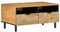 vidaXL Couchtisch Braun 80x54x40 cm Massivholz Mango, Couchtisch niedrig, Akzenttisch, Sofatisch, Tisch, Beistelltisch, Kaffeetisch, Teetisch