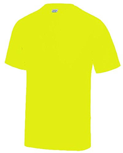 NEON Kinder Sport T-Shirts - Neongelb, Neongrün, Neonpink, Neonorange Kinder Funktionsshirts Trikot für alle Sportarten 3 bis 14 Jahre