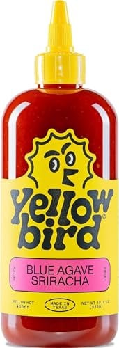 Yellowbird Classic Blue Agave Sriracha 555 ml Tischgröße (Mellow Hot | 1 Flasche | Hergestellt in Texas)